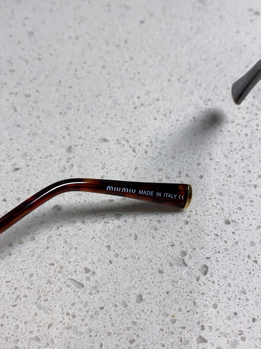 Miu Miu Lightweight Metal Rimless Brown Lens Sunglasses for Women - detail image 8