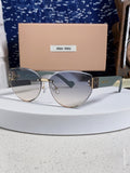 Miu Miu Lightweight Rimless Silver Lens Sunglasses for Women - 449695