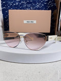 Miu Miu Lightweight Rimless Silver Lens Sunglasses for Women - 449696