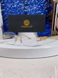 Versace VE2274 Lightweight Metal Rimless Silver Lens Sunglasses - 466257
