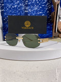 Versace VE2274 Lightweight Metal Rimless Silver Lens Sunglasses