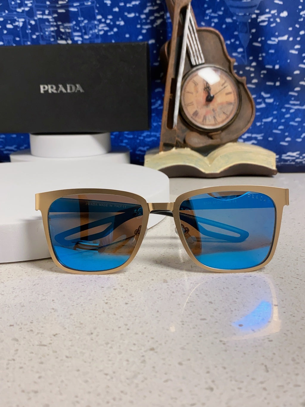 Prada Fashion Blue Lens Sunglasses for Men & Women - 998149 - detail image 9