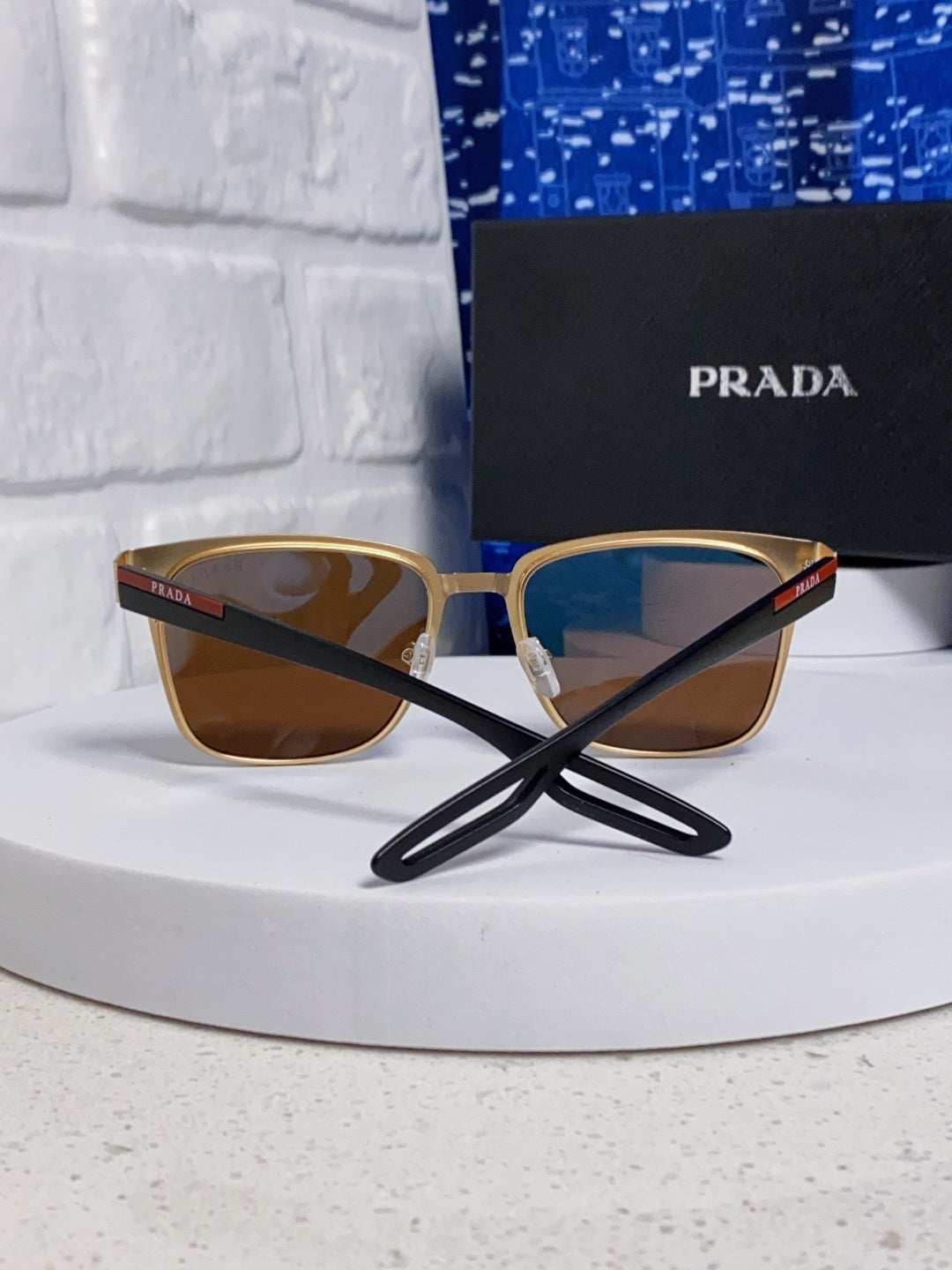 Prada Fashion Blue Lens Sunglasses for Men & Women - 998149 - detail image 3