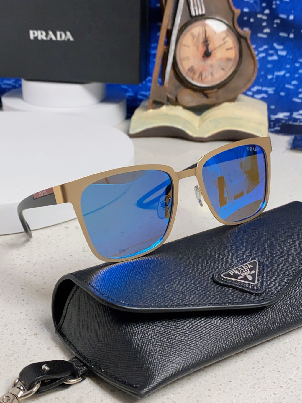 Prada Fashion Blue Lens Sunglasses for Men & Women - 998149 - detail image 10
