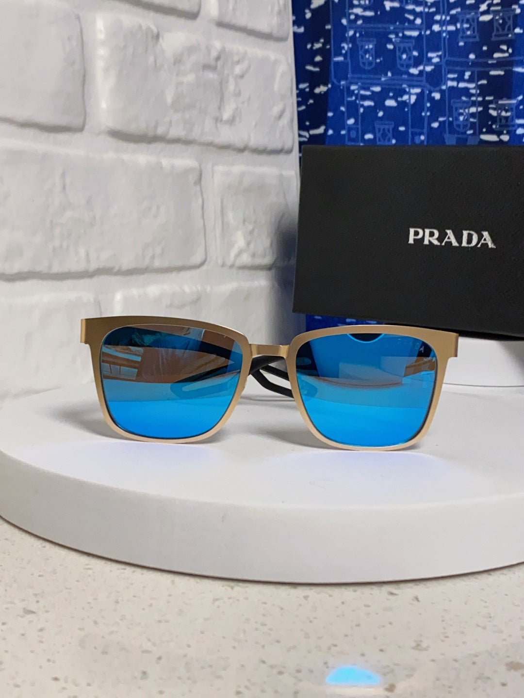 Prada Fashion Blue Lens Sunglasses for Men & Women - 998149 - detail image 2
