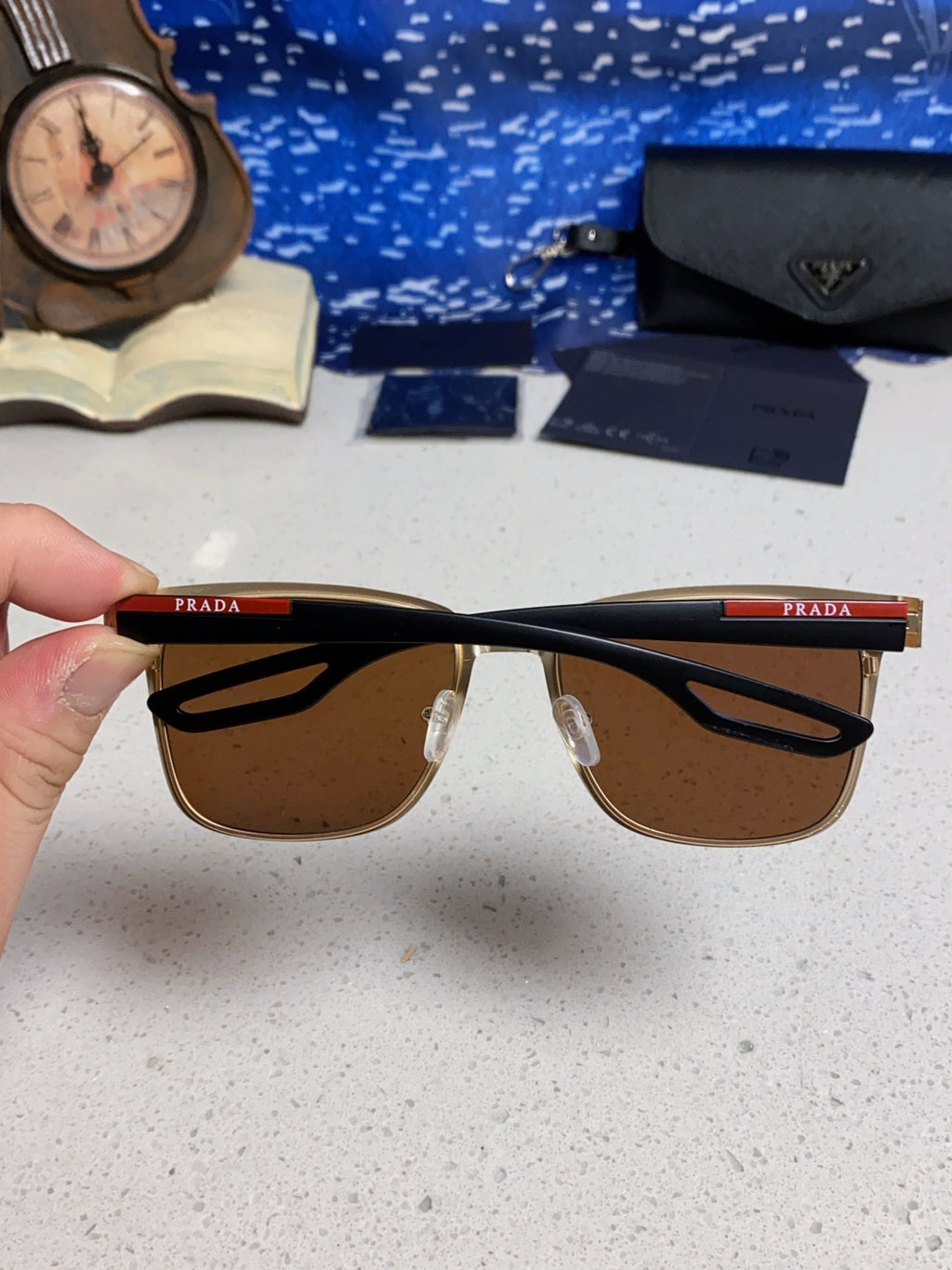 Prada Fashion Blue Lens Sunglasses for Men & Women - 998149 - detail image 5