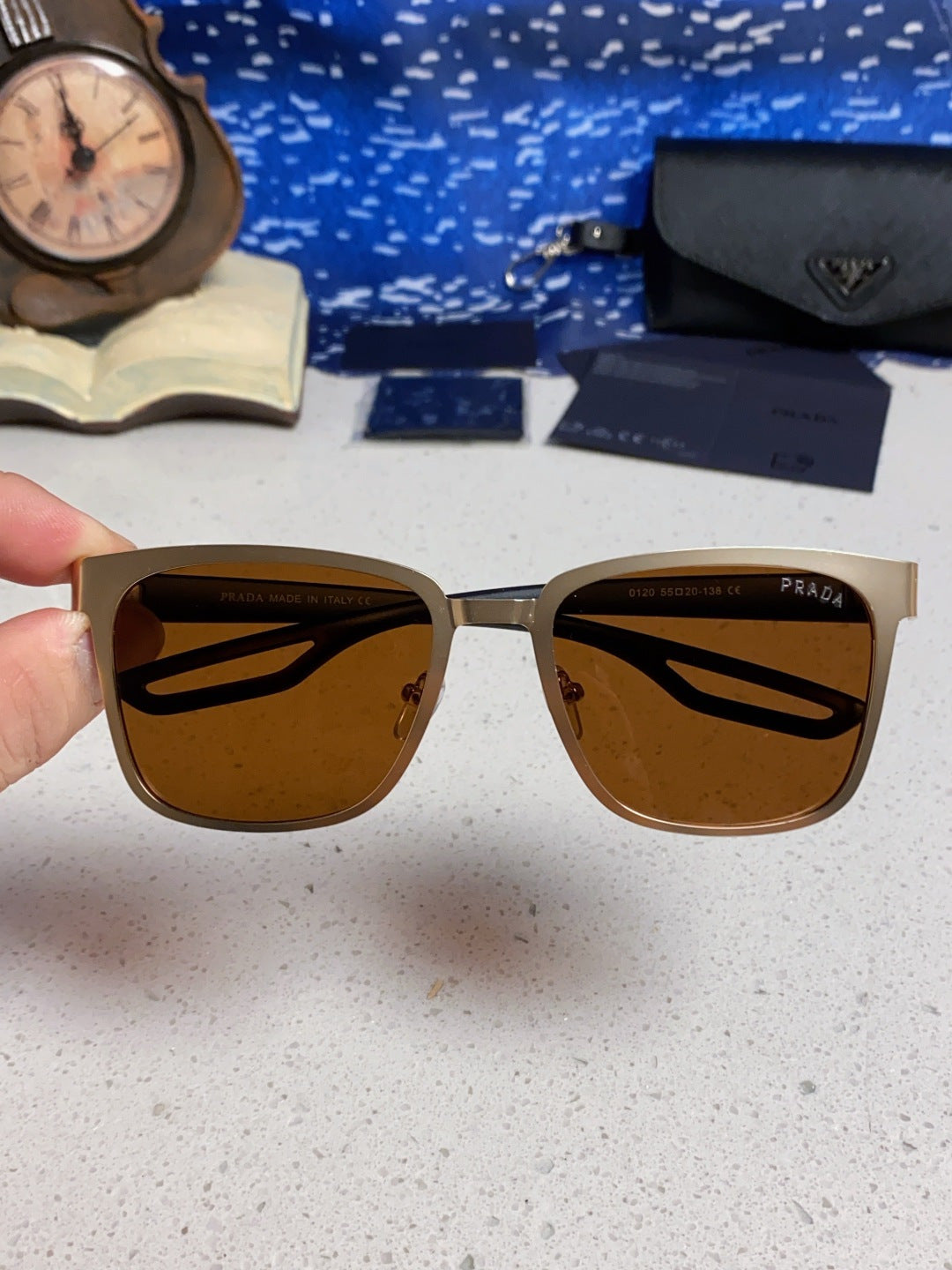 Prada Fashion Brown Lens Sunglasses for Men & Women - 998150 - detail image 4