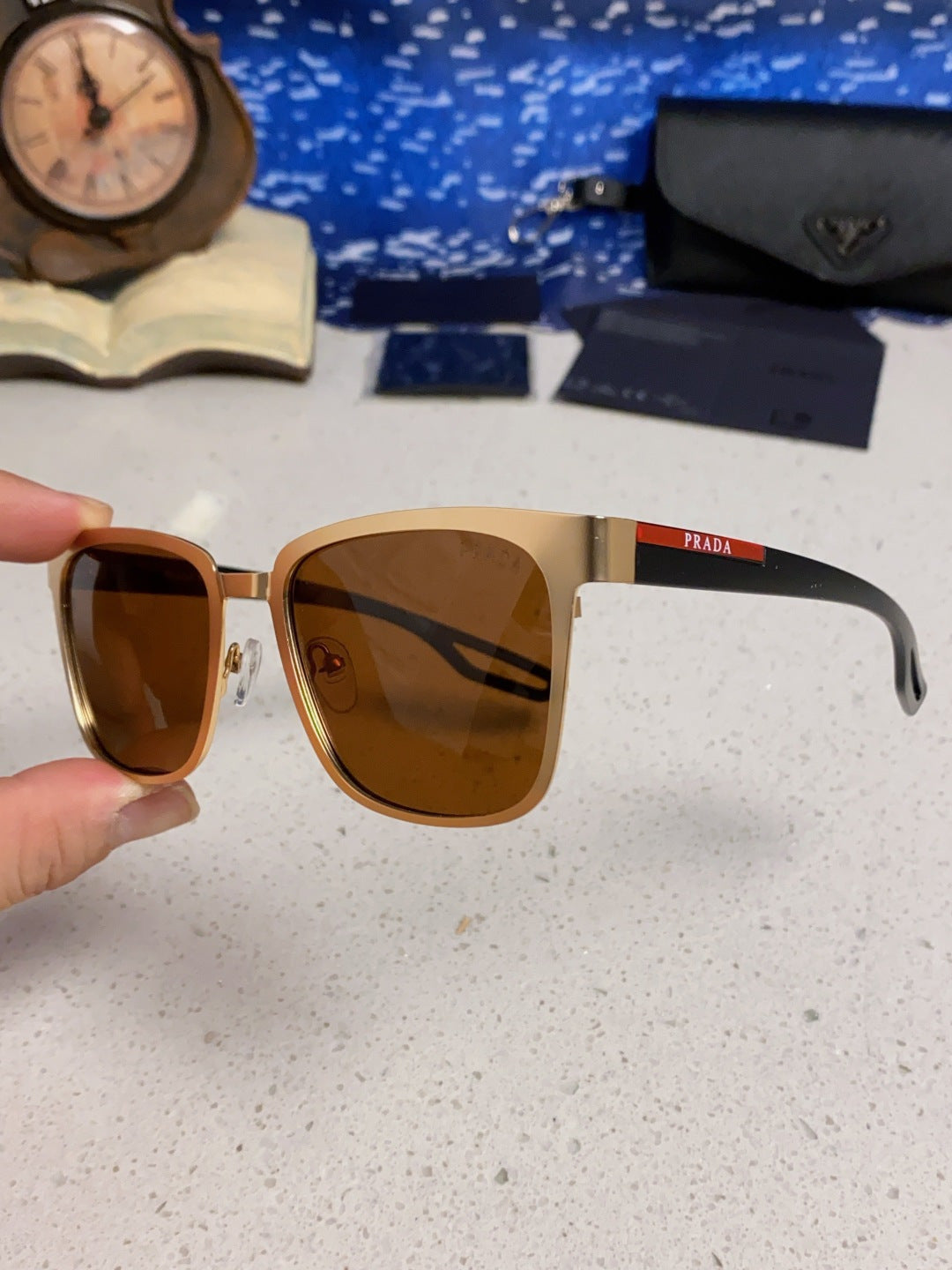 Prada Fashion Brown Lens Sunglasses for Men & Women - 998150 - detail image 6