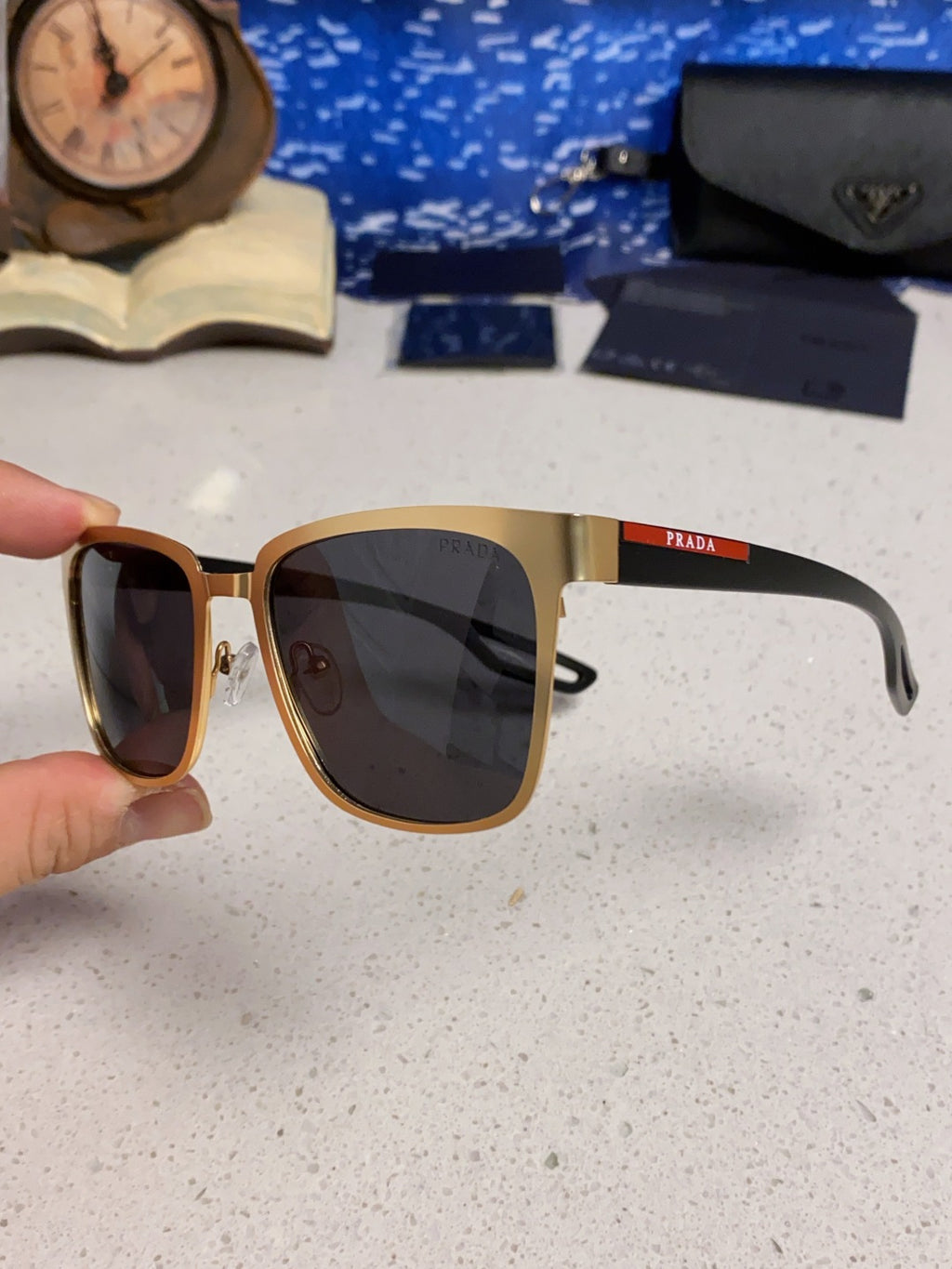 Prada Fashion Silver Lens Sunglasses for Men & Women - 998151 - detail image 6