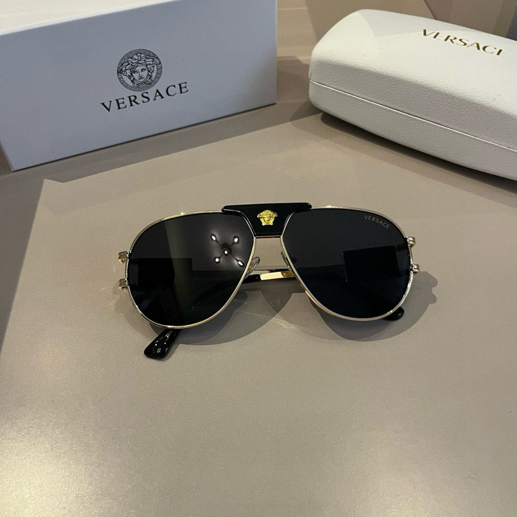 Versace Polarized Fashion Gold Lens Sunglasses for Men & Women - detail image 6
