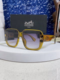 Hermès Square Brown Lens Sunglasses for Men & Women - 466421