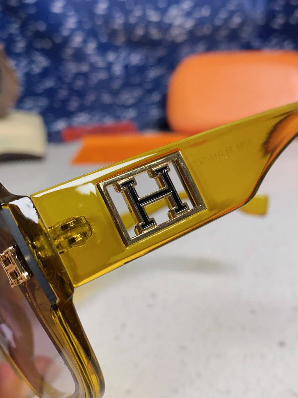 Hermès Square Brown Lens Sunglasses for Men & Women - 466421 - detail image 7