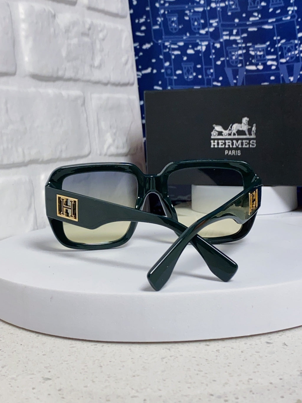 Hermès Square Silver Lens Sunglasses for Men & Women - 466422 - detail image 3