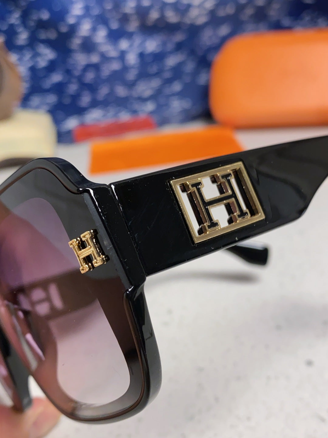 Hermès Square Silver Lens Sunglasses for Men & Women - 466426 - detail image 6
