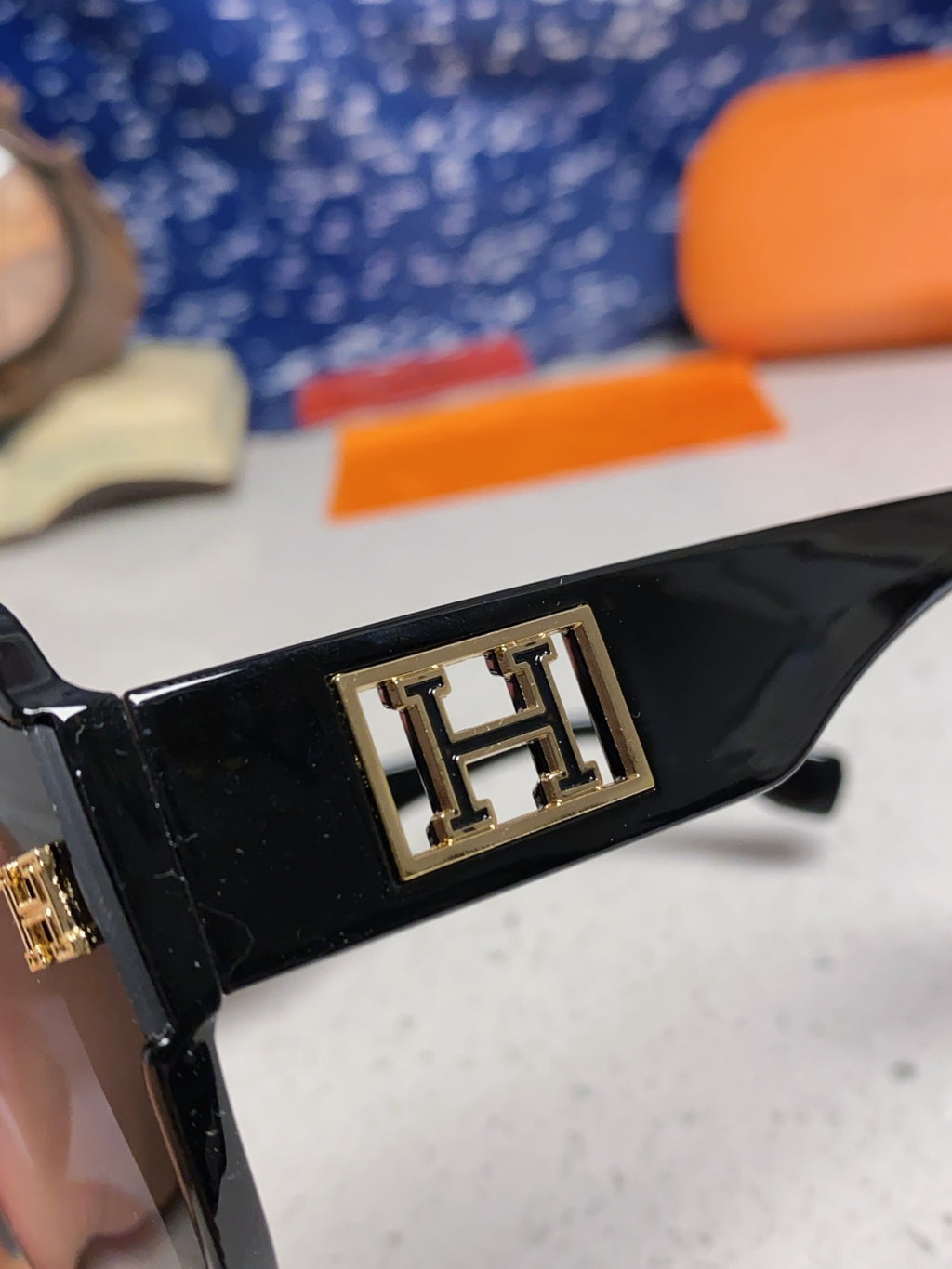Hermès Square Gray Lens Sunglasses for Men & Women - detail image 7