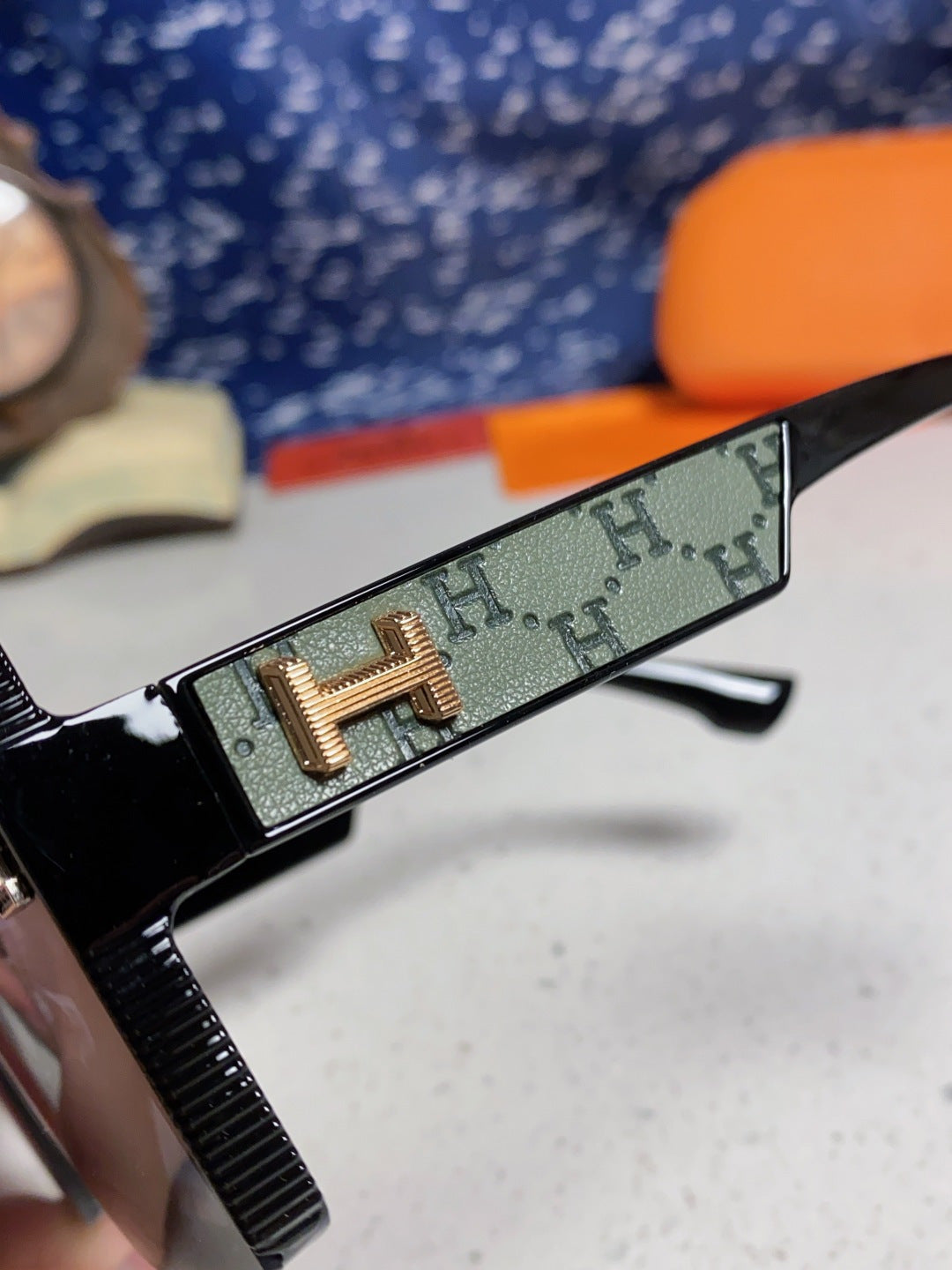 Hermès Square Silver Lens Sunglasses for Women - detail image 7