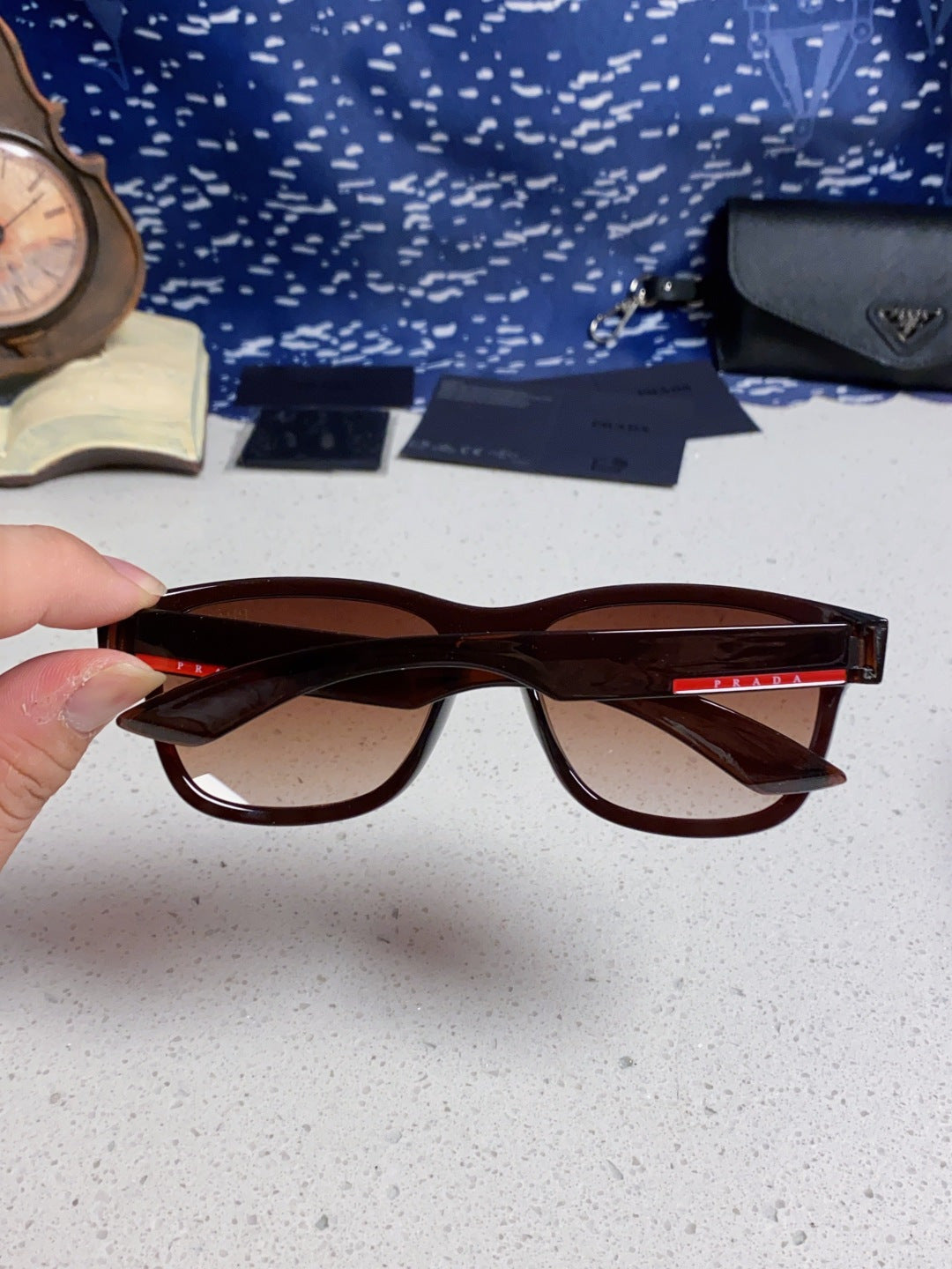 Prada Fashion Red Lens Sunglasses for Men & Women - 158451 - detail image 5