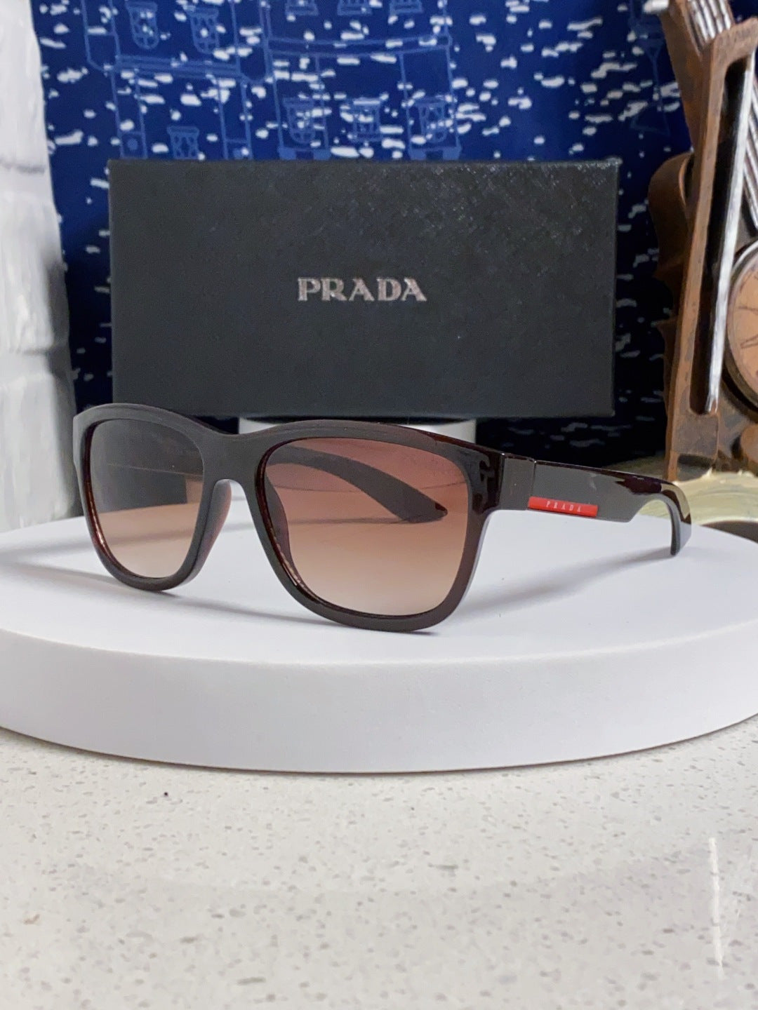 Prada Fashion Red Lens Sunglasses for Men & Women - 158451