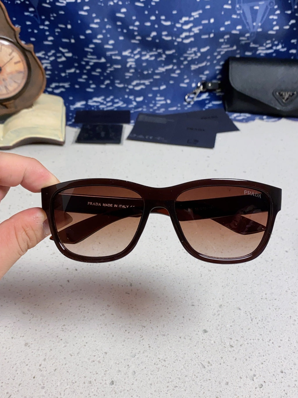 Prada Fashion Red Lens Sunglasses for Men & Women - 158451 - detail image 4