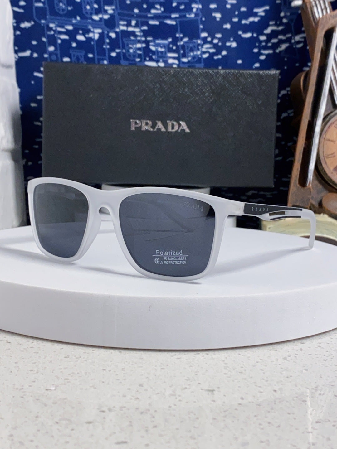 Prada Polarized Fashion Blue Lens Sunglasses for Men & Women - 867157