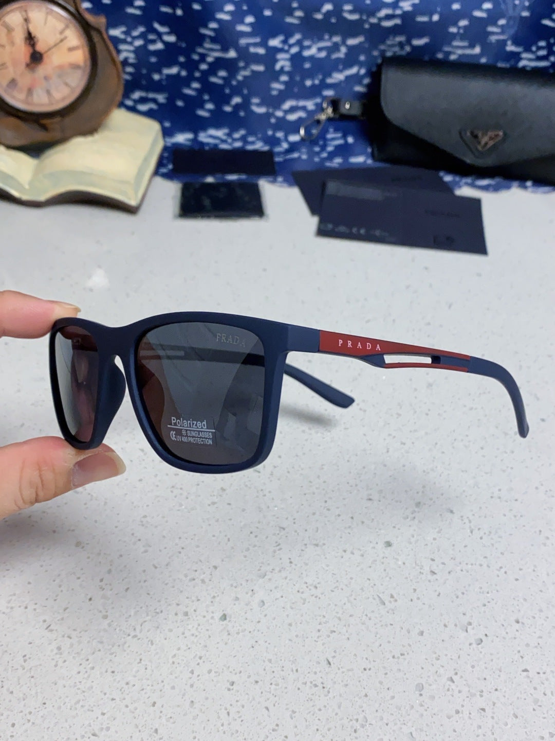 Prada Polarized Fashion Blue Lens Sunglasses for Men & Women - 867158 - detail image 6