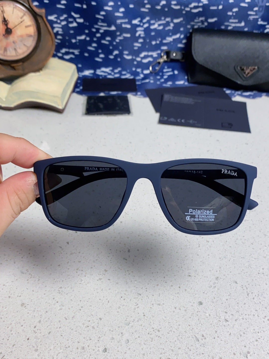Prada Polarized Fashion Blue Lens Sunglasses for Men & Women - 867158 - detail image 4
