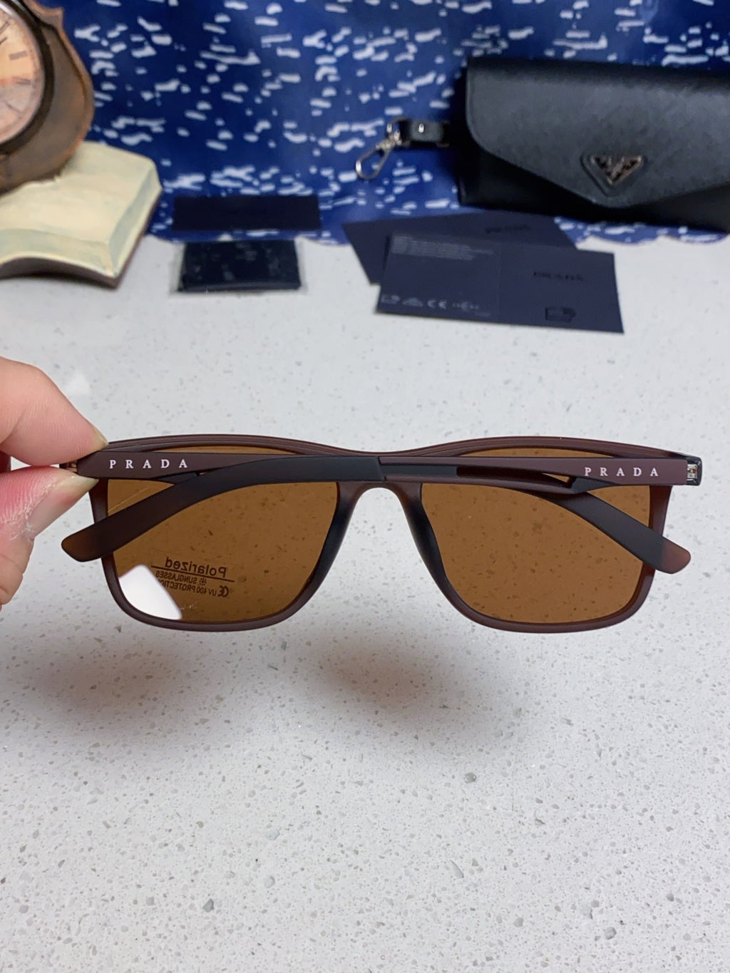 Prada Polarized Fashion Brown Lens Sunglasses for Men & Women - 867159 - detail image 5