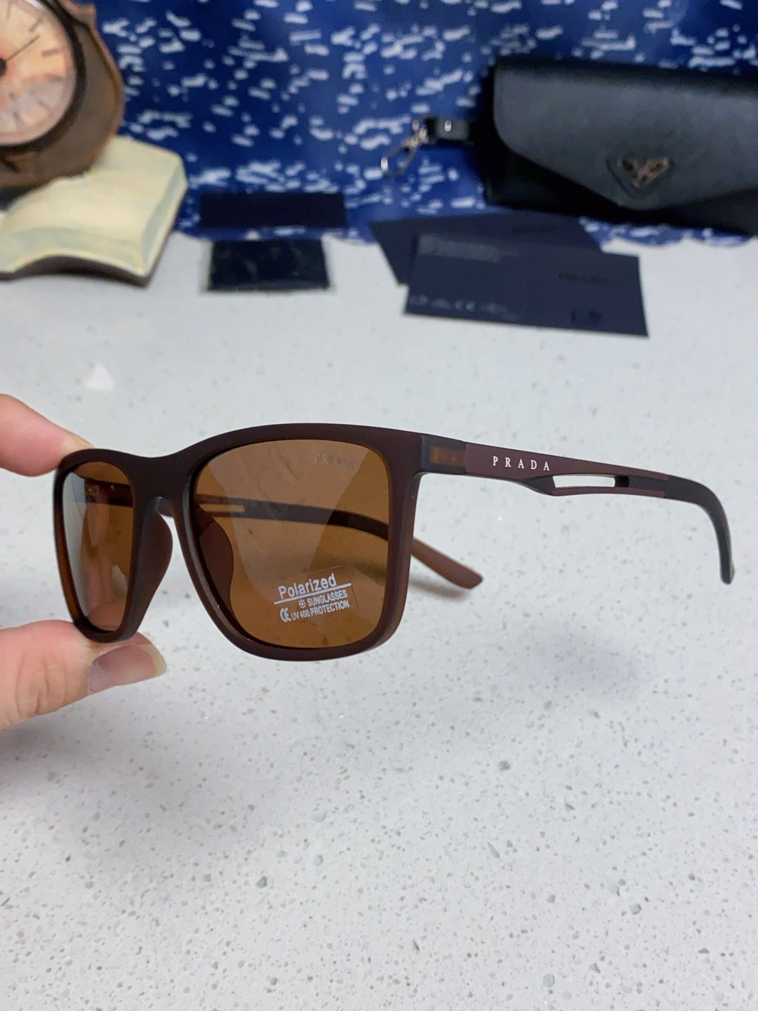 Prada Polarized Fashion Brown Lens Sunglasses for Men & Women - 867159 - detail image 6