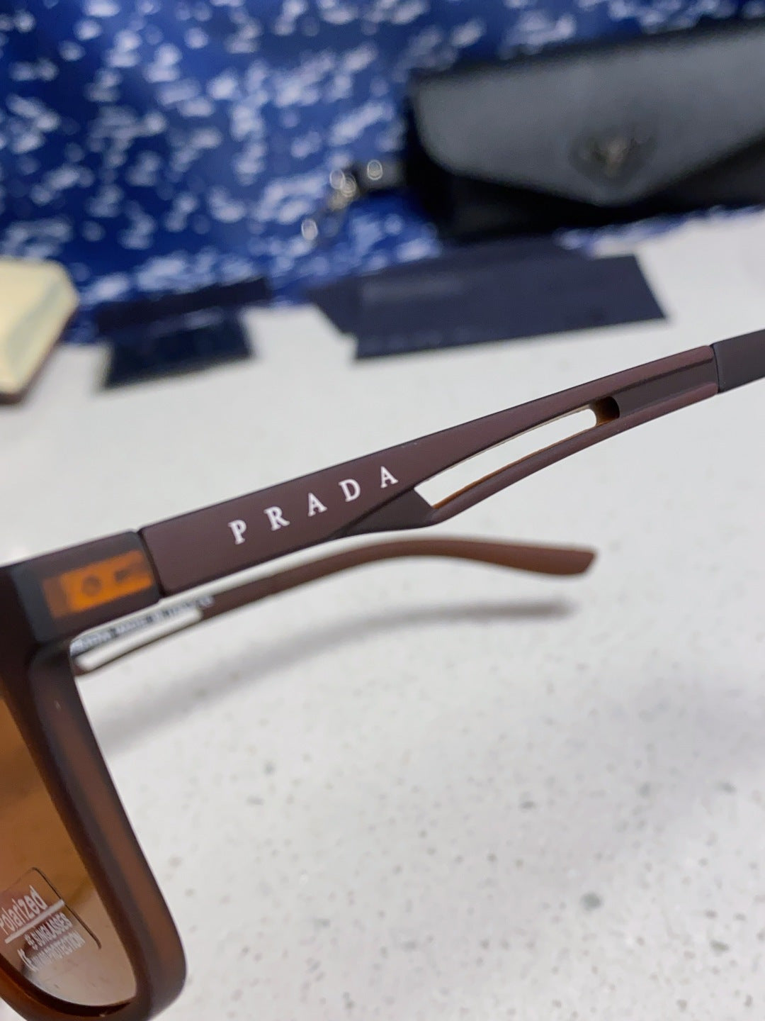 Prada Polarized Fashion Brown Lens Sunglasses for Men & Women - 867159 - detail image 7
