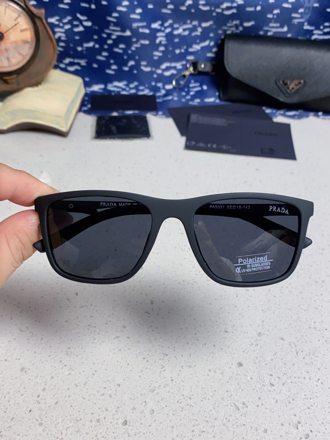 Prada Polarized Fashion Blue Lens Sunglasses for Men & Women - 867160 - detail image 3