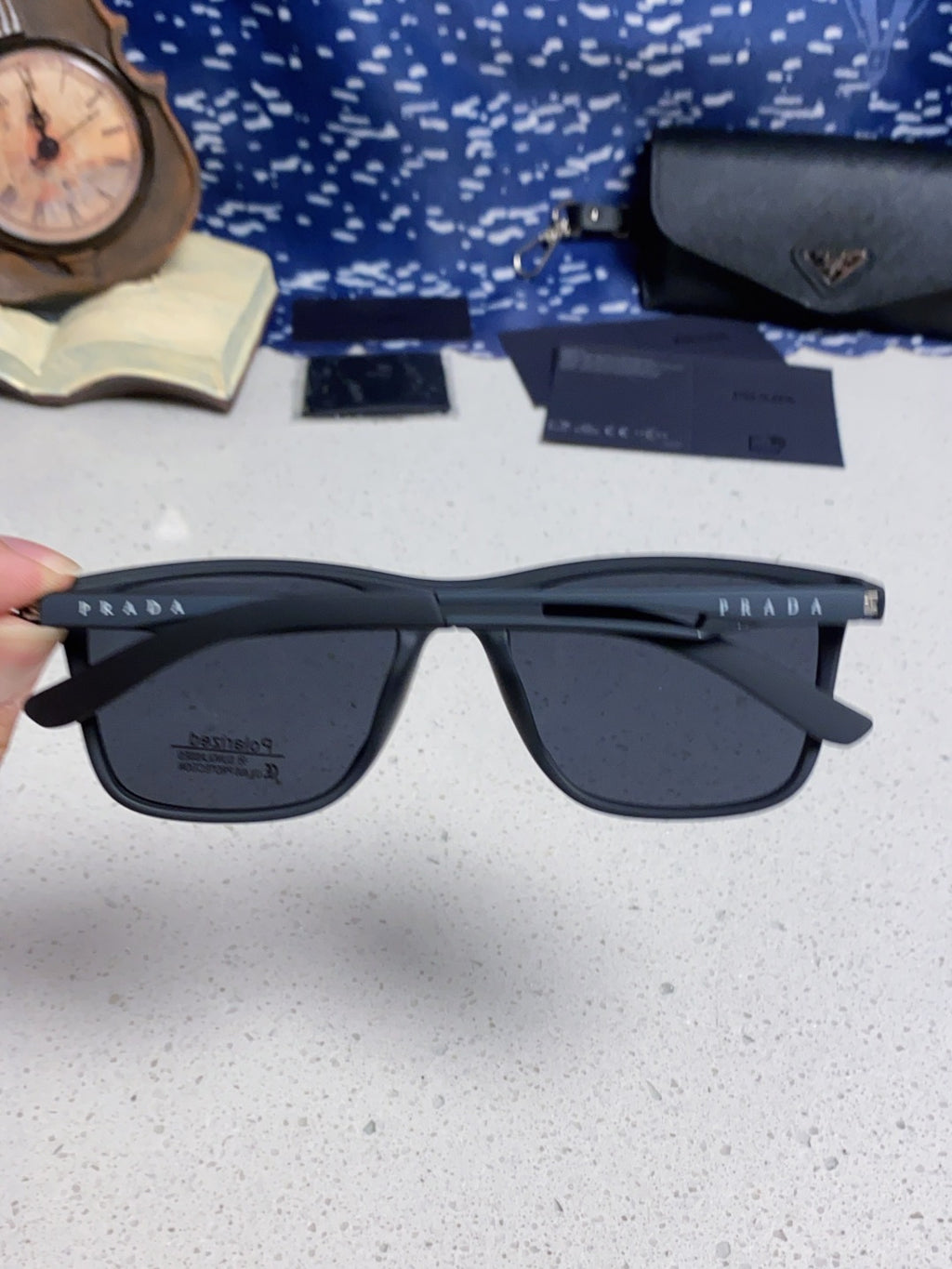 Prada Polarized Fashion Blue Lens Sunglasses for Men & Women - 867160 - detail image 4