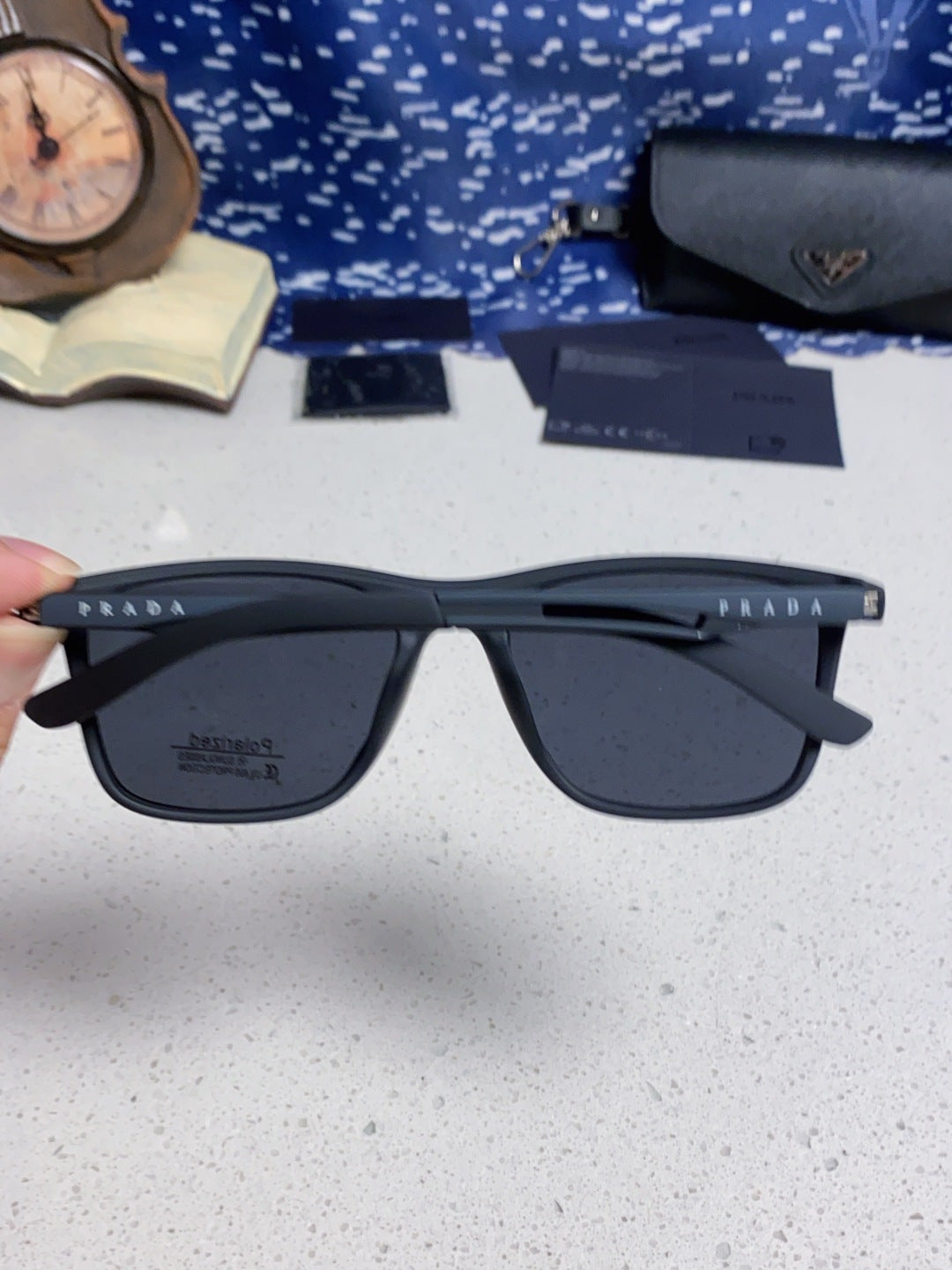 Prada Polarized Fashion Blue Lens Sunglasses for Men & Women - 867160 - detail image 4