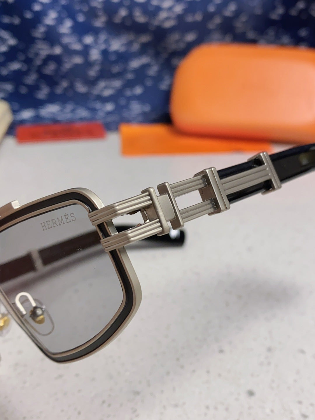 Hermès Fashion Silver Lens Sunglasses for Men & Women - 433024 - detail image 6