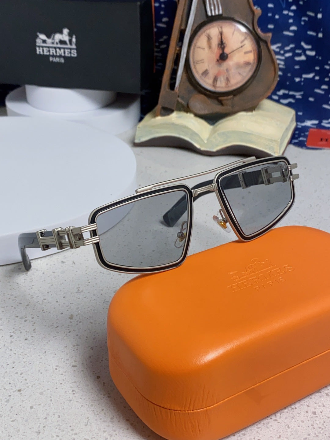 Hermès Fashion Silver Lens Sunglasses for Men & Women - 433024 - detail image 9