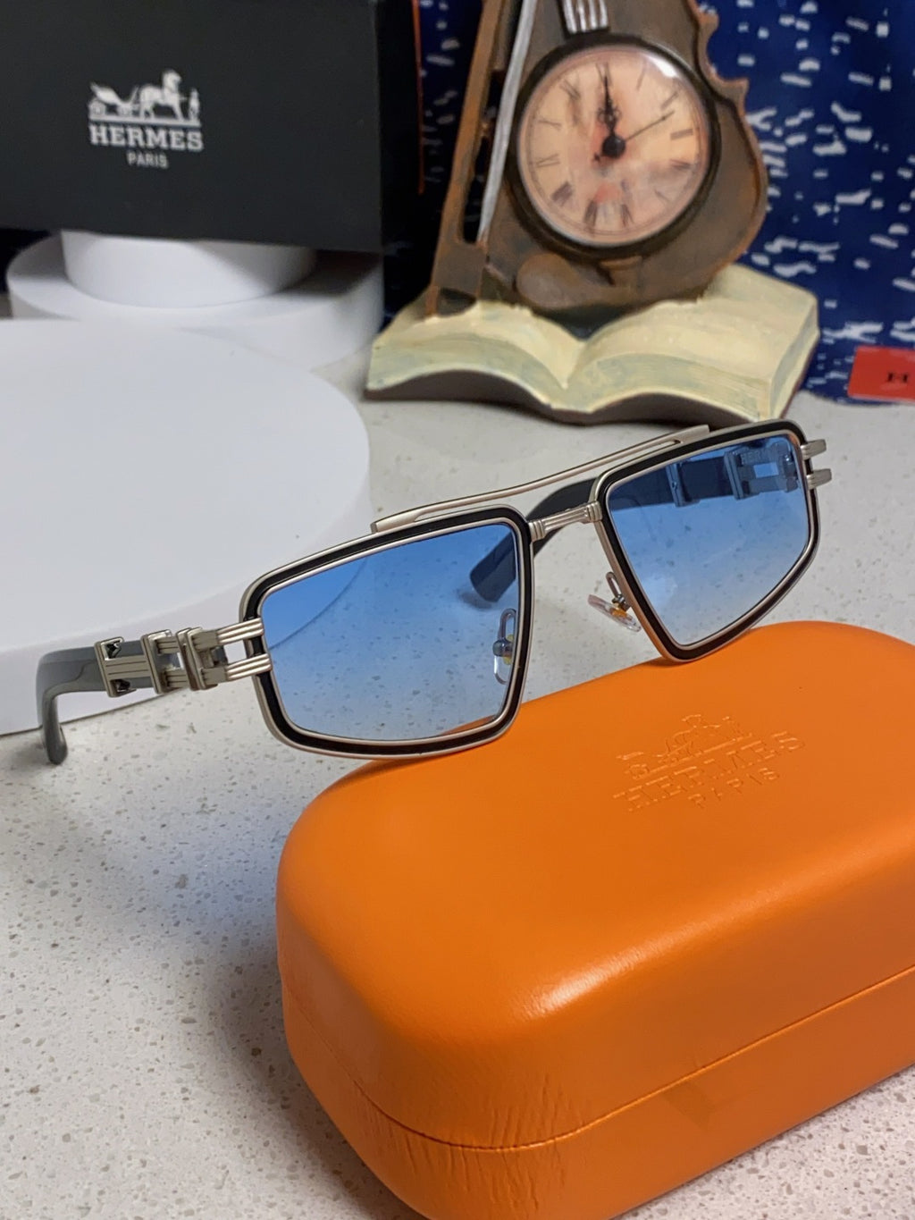 Hermès Fashion Blue Lens Sunglasses for Men & Women - 416527 - detail image 9