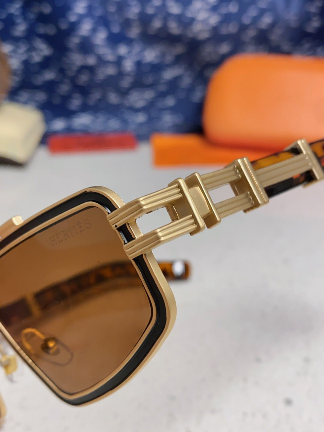 Hermès Fashion Brown Lens Sunglasses for Men & Women - detail image 7