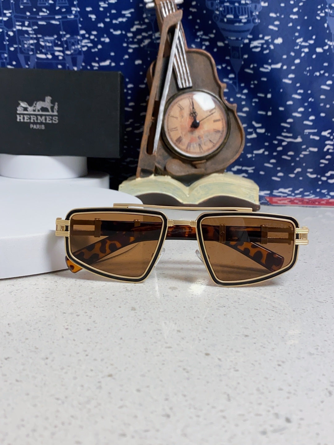 Hermès Fashion Brown Lens Sunglasses for Men & Women - detail image 9