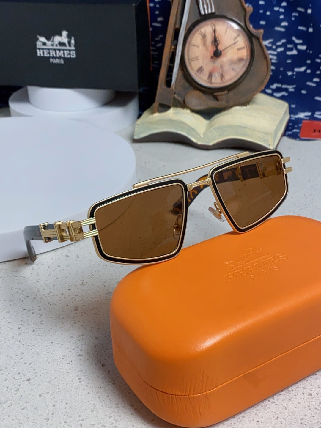 Hermès Fashion Brown Lens Sunglasses for Men & Women - 158695 - detail image 10