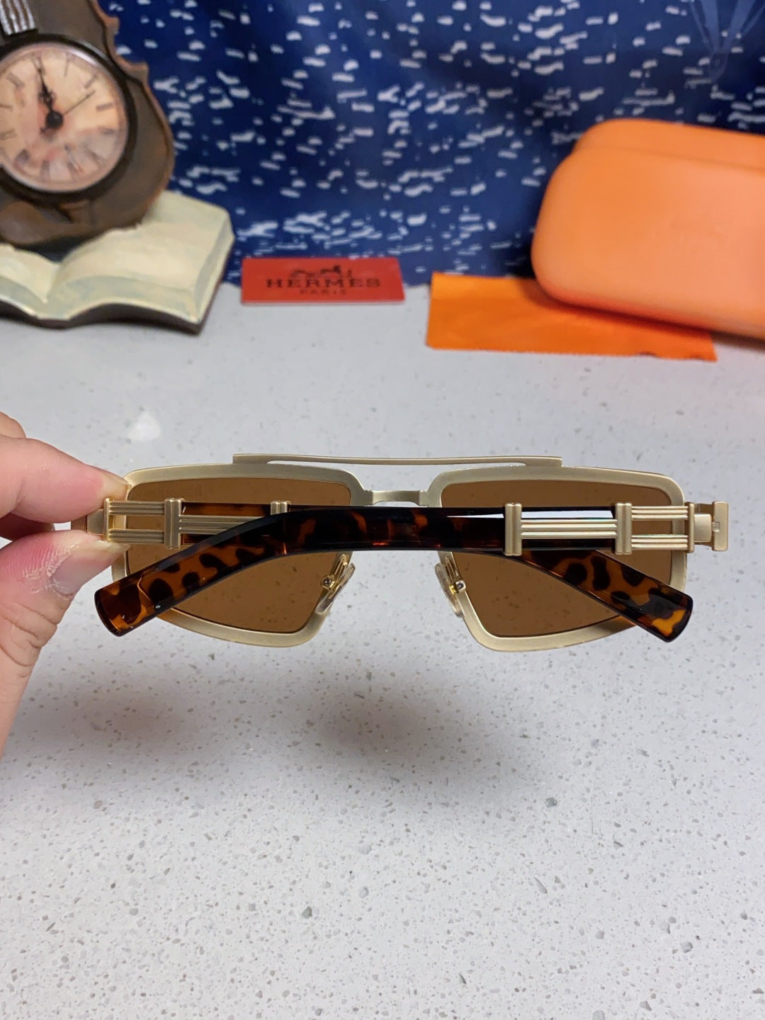 Hermès Fashion Brown Lens Sunglasses for Men & Women - 158695 - detail image 5
