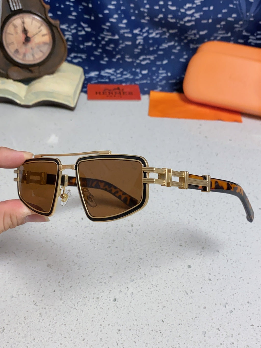 Hermès Fashion Brown Lens Sunglasses for Men & Women - 867268 - detail image 6