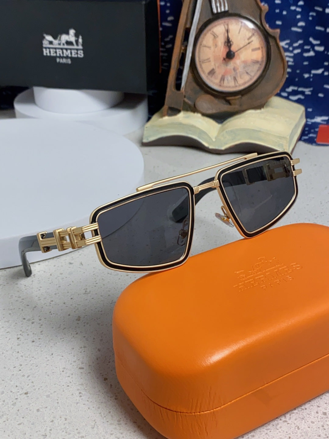 Hermès Fashion Silver Lens Sunglasses for Men & Women - detail image 10
