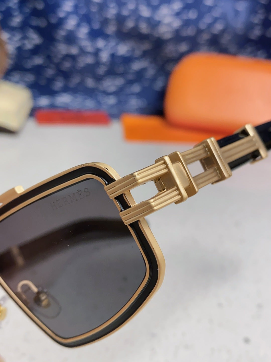 Hermès Fashion Silver Lens Sunglasses for Men & Women - detail image 7