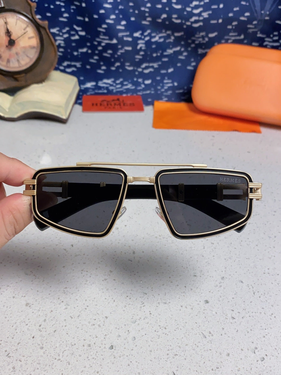 Hermès Fashion Silver Lens Sunglasses for Men & Women - 416529 - detail image 4