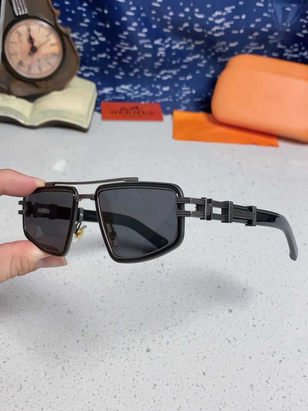 Hermès Fashion Gray Lens Sunglasses for Men & Women - 158697 - detail image 6