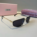 Miu Miu Fashion Silver Lens Sunglasses for Men & Women - 416235