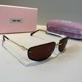 Miu Miu Fashion Red Lens Sunglasses for Men & Women - 416236
