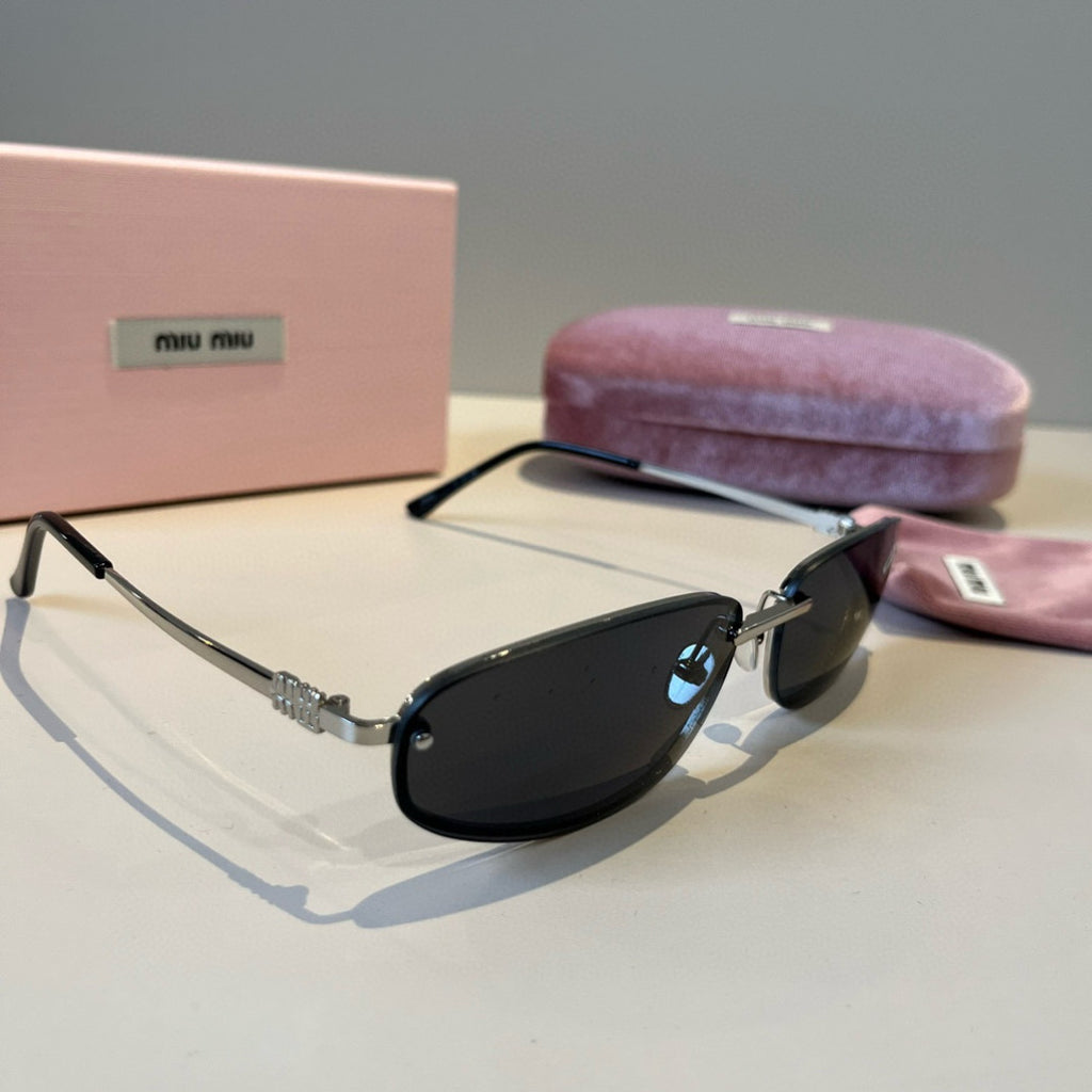 Miu Miu Fashion Black Lens Sunglasses for Men & Women - 416237