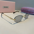 Miu Miu Fashion Silver Lens Sunglasses for Men & Women - 416240