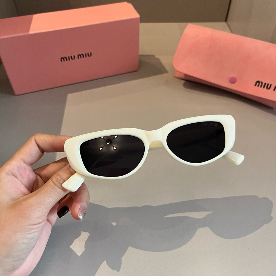 Miu Miu Cat-Eye Gold Lens Sunglasses for Men & Women - 416241 - detail image 2