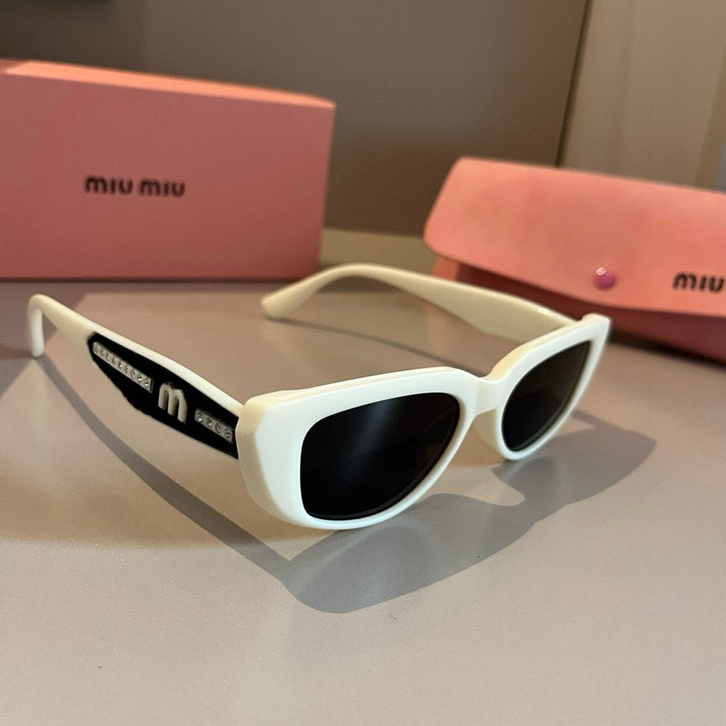 Miu Miu Cat-Eye Gold Lens Sunglasses for Men & Women - 416241